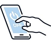 音の出る機器の電源をOFF