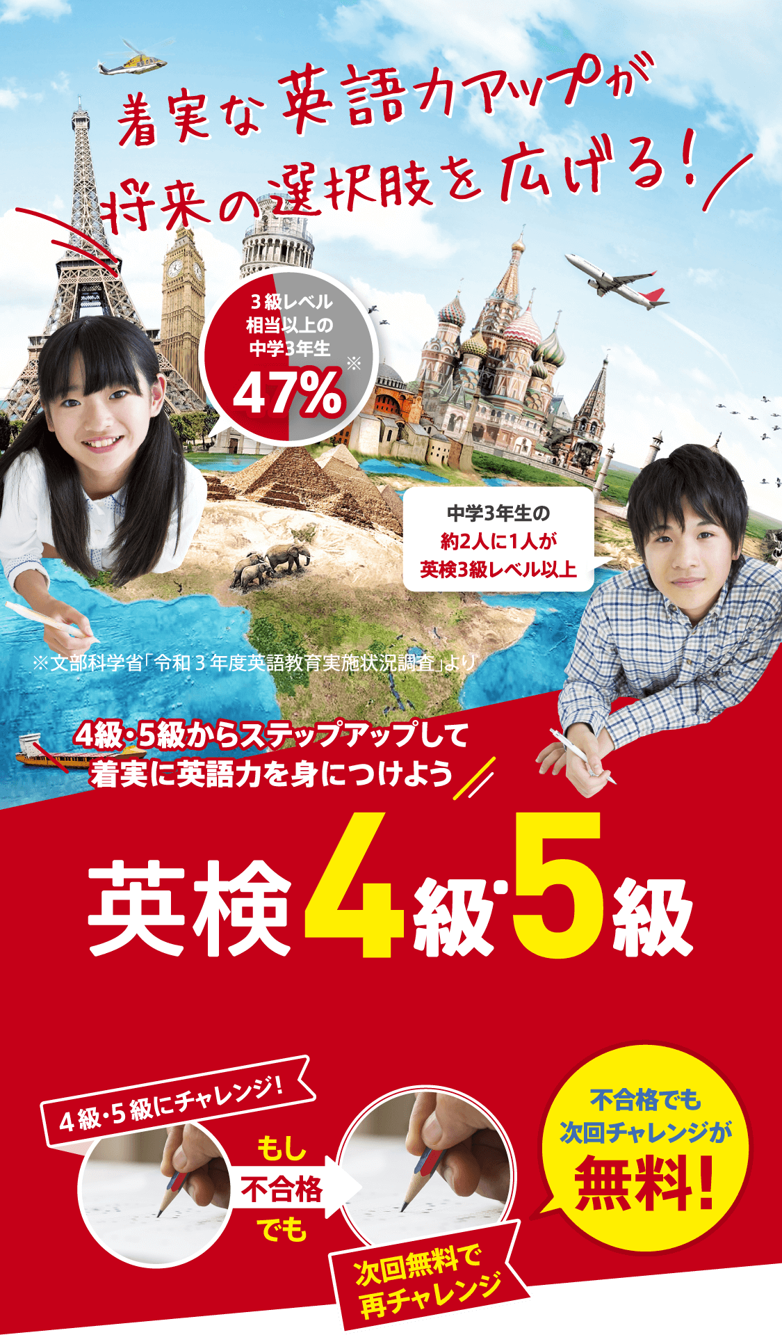 英検４級・５級チャレンジキャンペーン